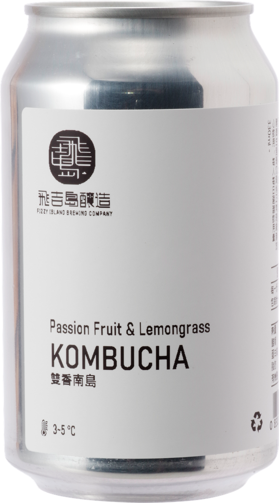 Passion Fruit & Lemongrass Kombucha (Can) | 飛吉島釀造Fizzy Island